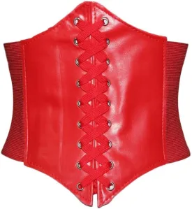 Alivila.Y Fashion Womens Faux Leather Steampunk Sexy Underbust Corset Belt Bustier