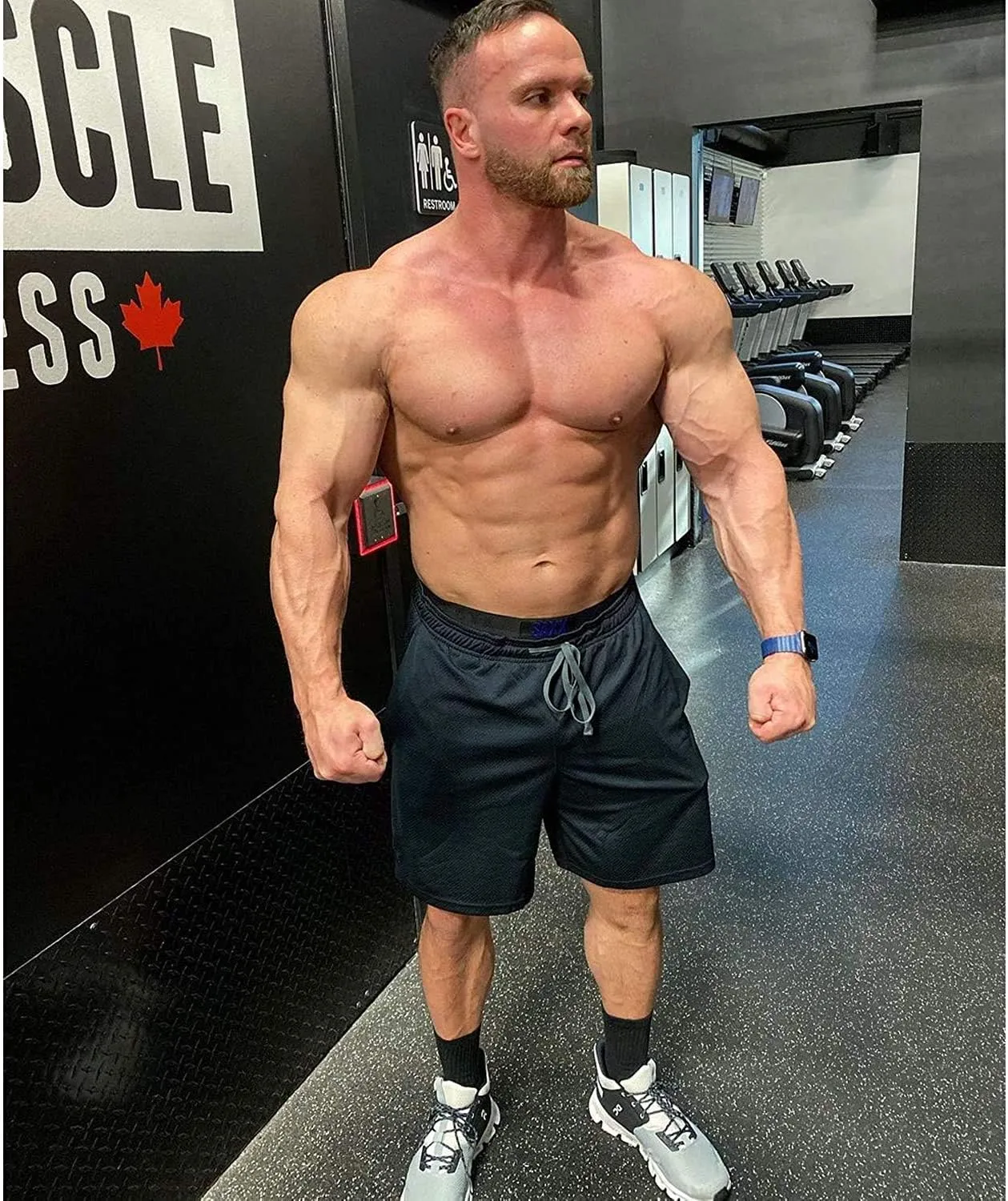 COOFANDY Men's 3 Pack Workout Gym Shorts Mesh Athletic Shorts Lightweight Bodybuilding Training Short Pants with Pockets