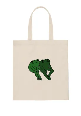 Frog Pepe Canvas Tote Bag