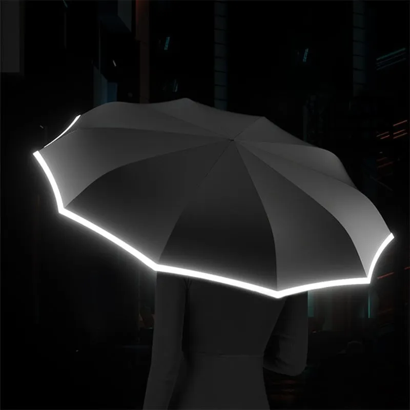 Get 50% Off Enjoy Free Shipping!Reflective Safety Strip Ring Buckle Umbrella