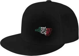 HUOZHE Mexico Aztec Calendar Mexican Flat Brim Snapback Hat Hip-Hop Streetwear Cap for Men Women