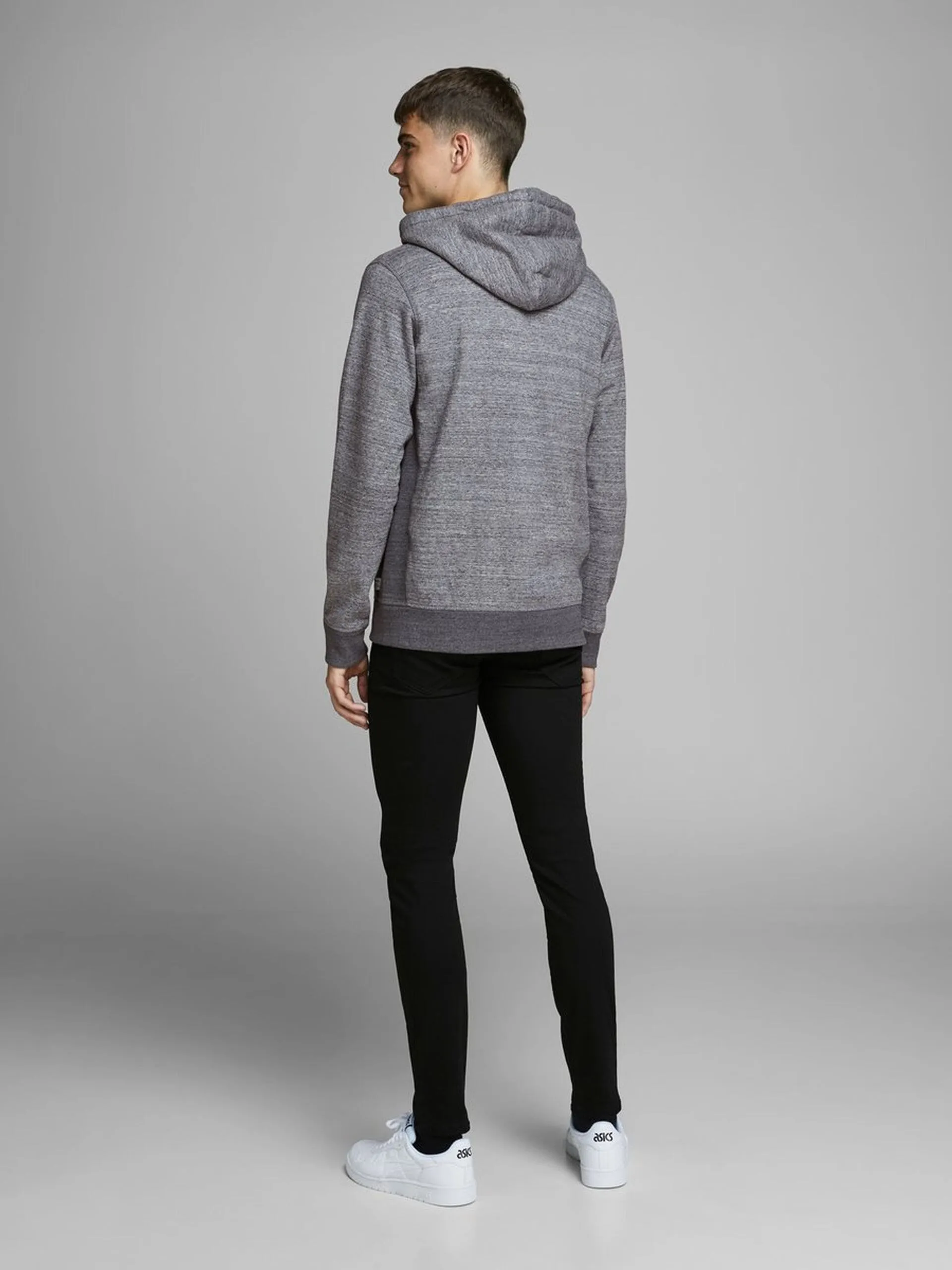 Jack &amp; Jones Grey Melange Hoodie
