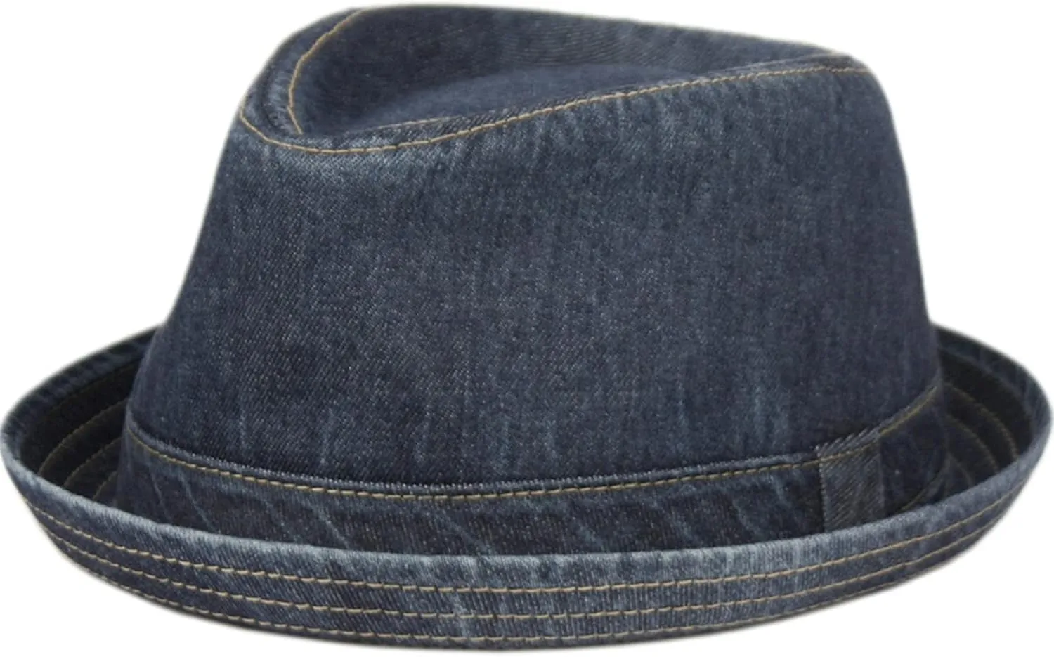 Men's Casual Vintage Style Washed Cotton Fedora Hat
