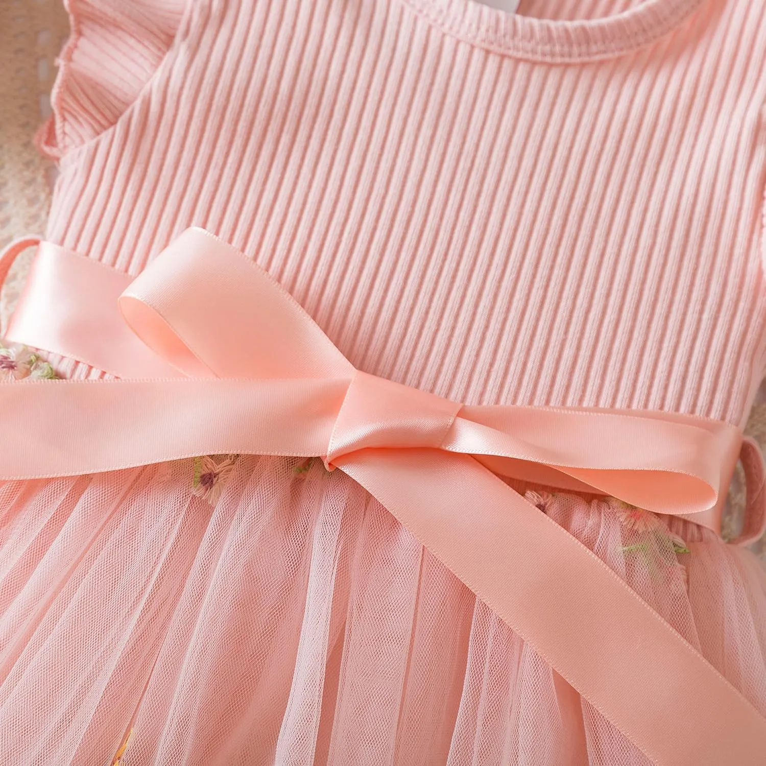 Nileafes Toddler Girl Tulle Dress Casual Summer Princess Dresses