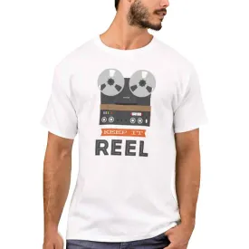 Nutcase Designer Round Neck Men's T-Shirt Wrinkle-Free Poly Cotton Tees - Reel