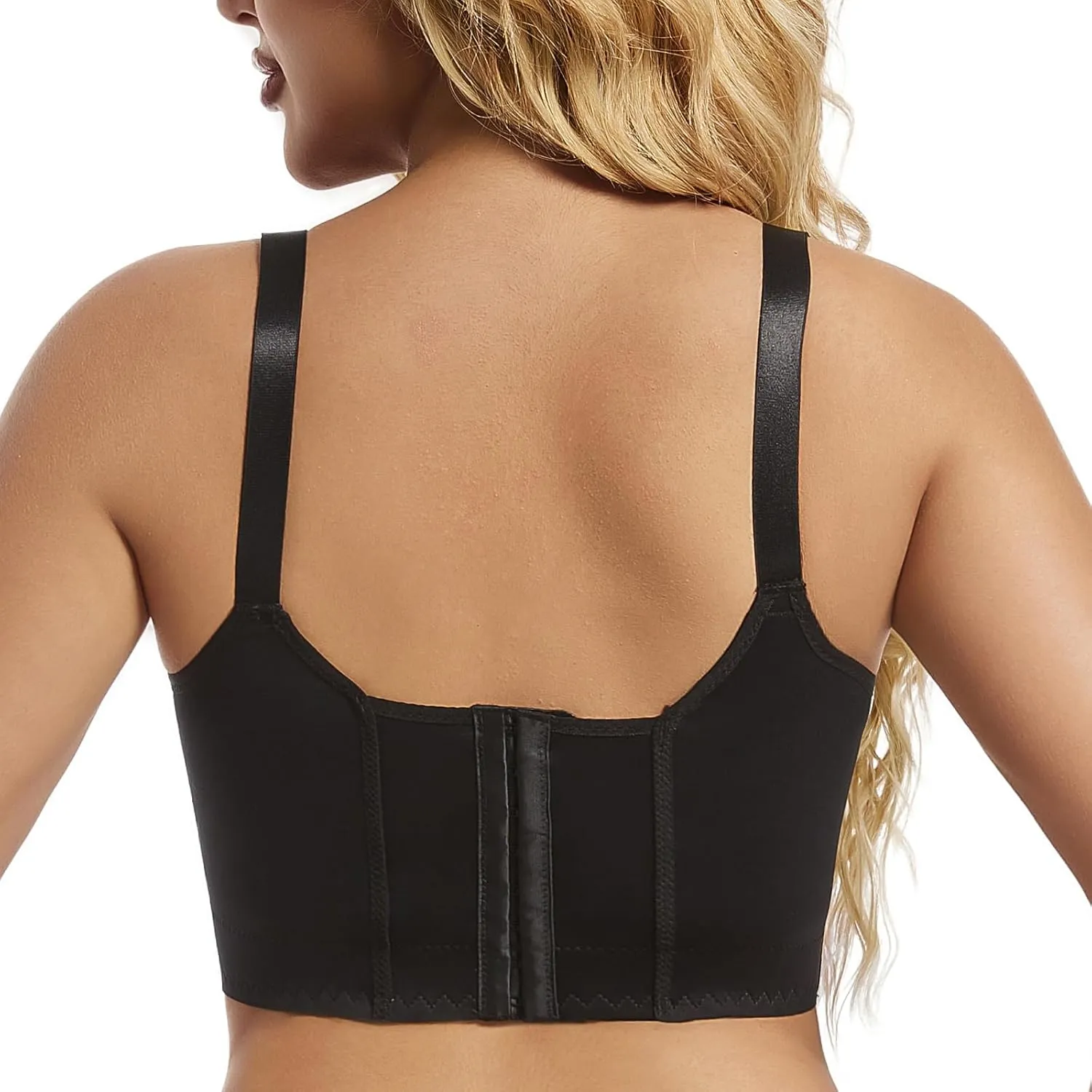 Push Up Bra for Women - Uplift Sculpting T-Shirt Bra with Full Back Coverage and Back Fat Smoothing