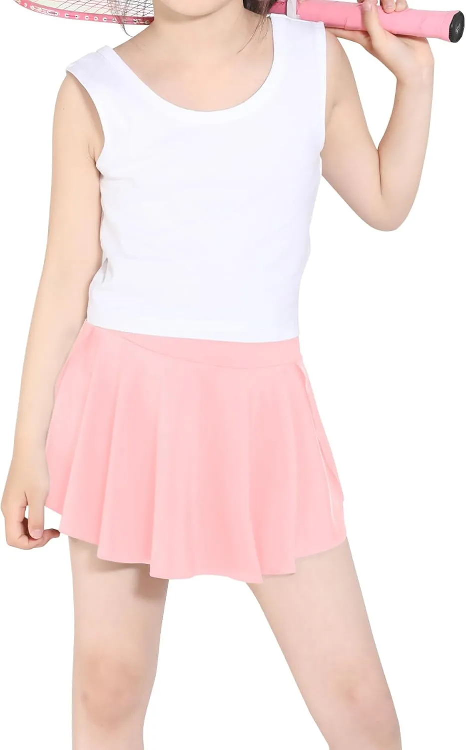 Skort Girls, Athletic Skirts for Tennis Golf, Butterfly Flowy Shorts for Kids, Shorts with Pocket