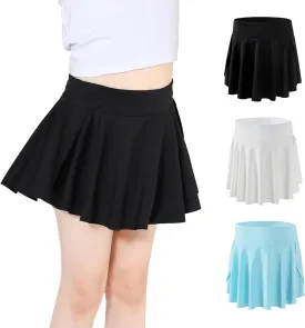 Skort Girls, Athletic Skirts for Tennis Golf, Butterfly Flowy Shorts for Kids, Shorts with Pocket