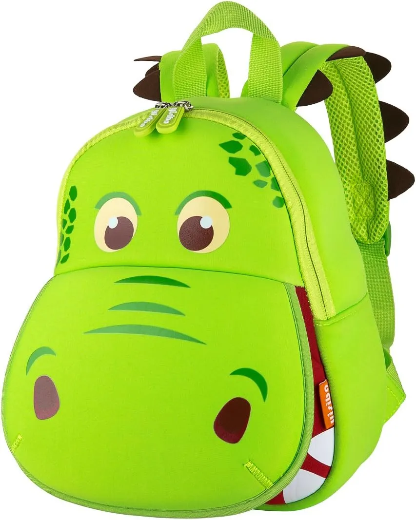 yisibo Dinosaur Hippo Kids Toddler Backpack for Boys Girls Lightweight Waterproof Preschool Travel Schoolbag for 2-7 Years
